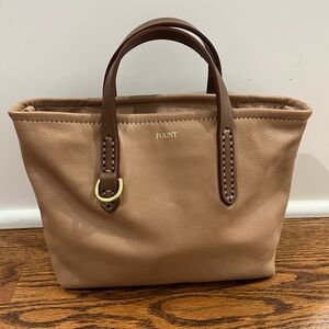 Fount Leather Bellfield Crossbody Camel